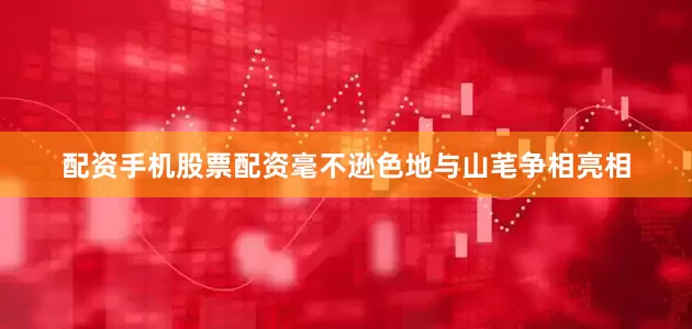 配资手机股票配资毫不逊色地与山芼争相亮相